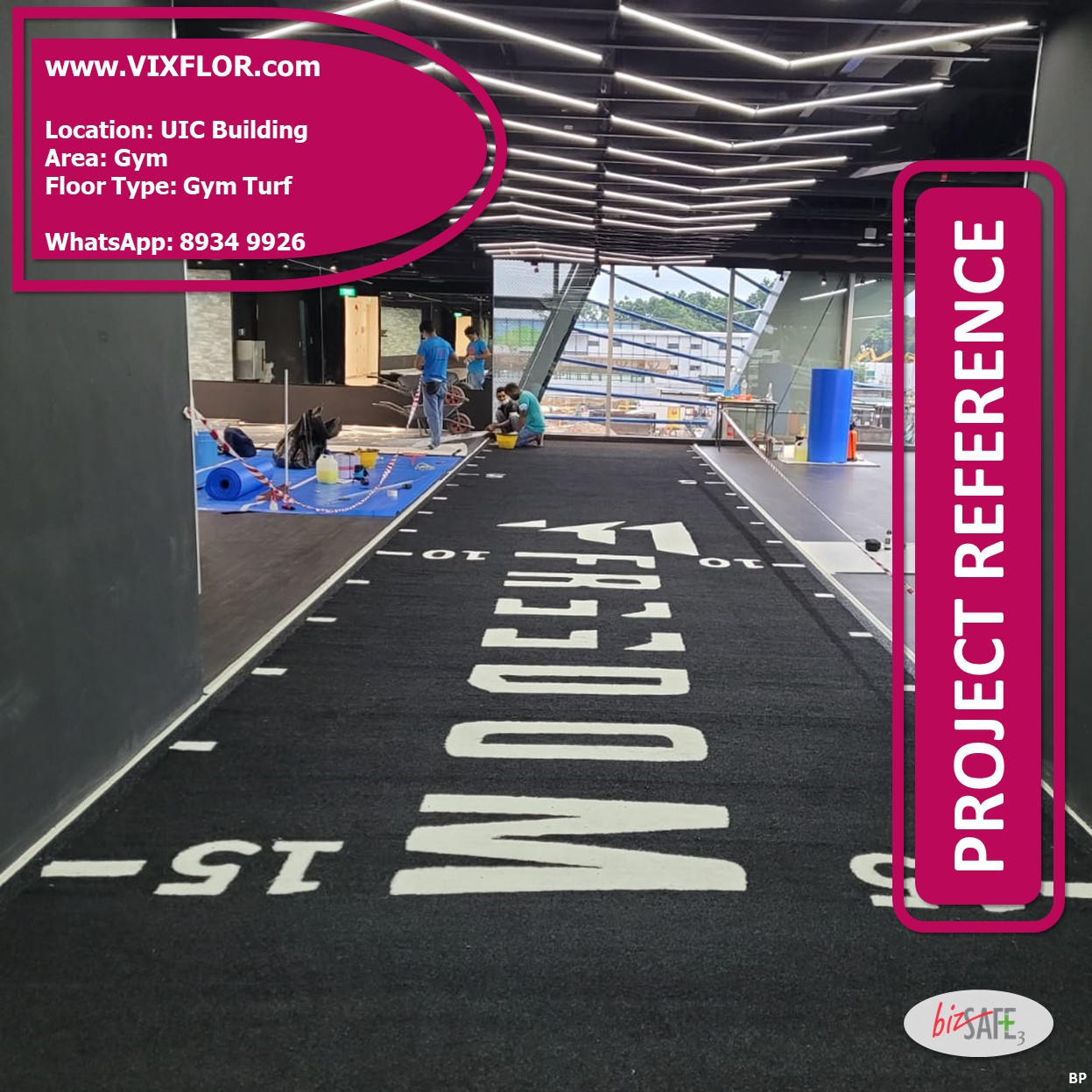 Gym Artificial Turf Flooring Installation Singapore